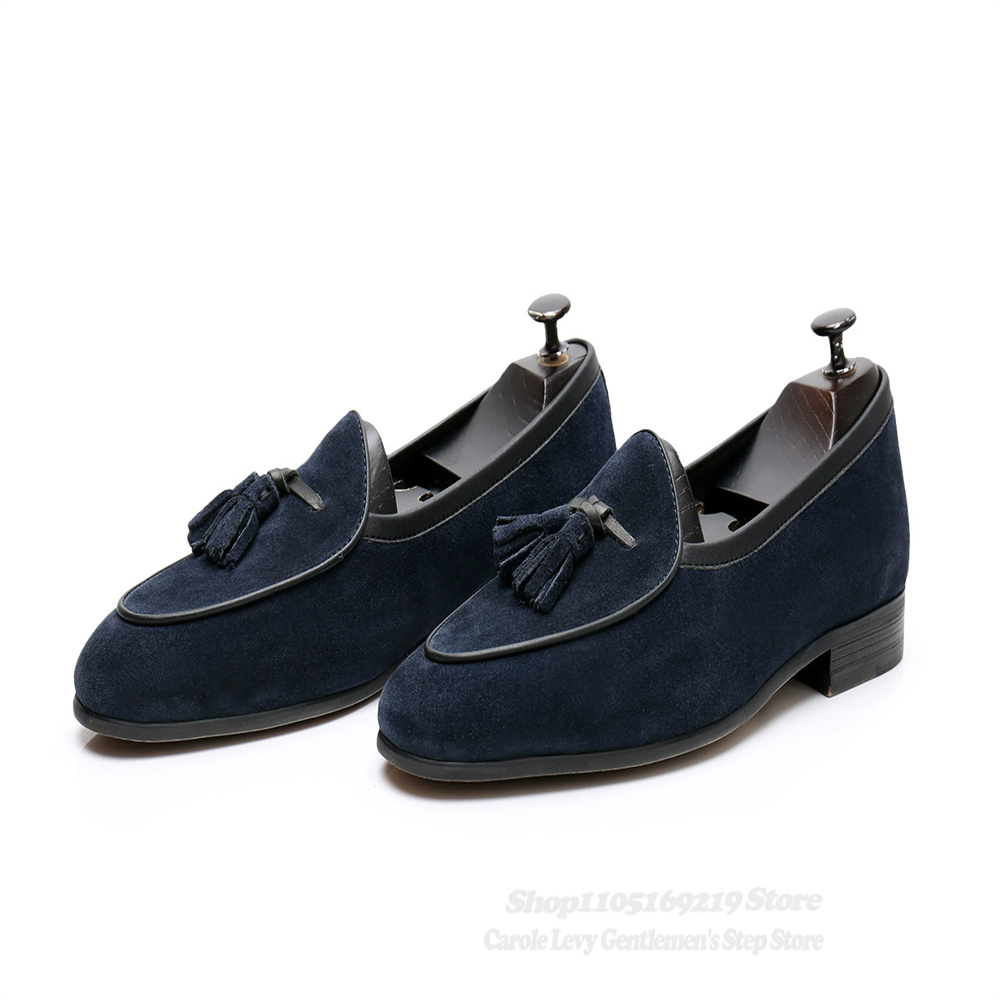 Tassel Decor Men Loafers Navy  - đánh giá và giá Home Office Makeover