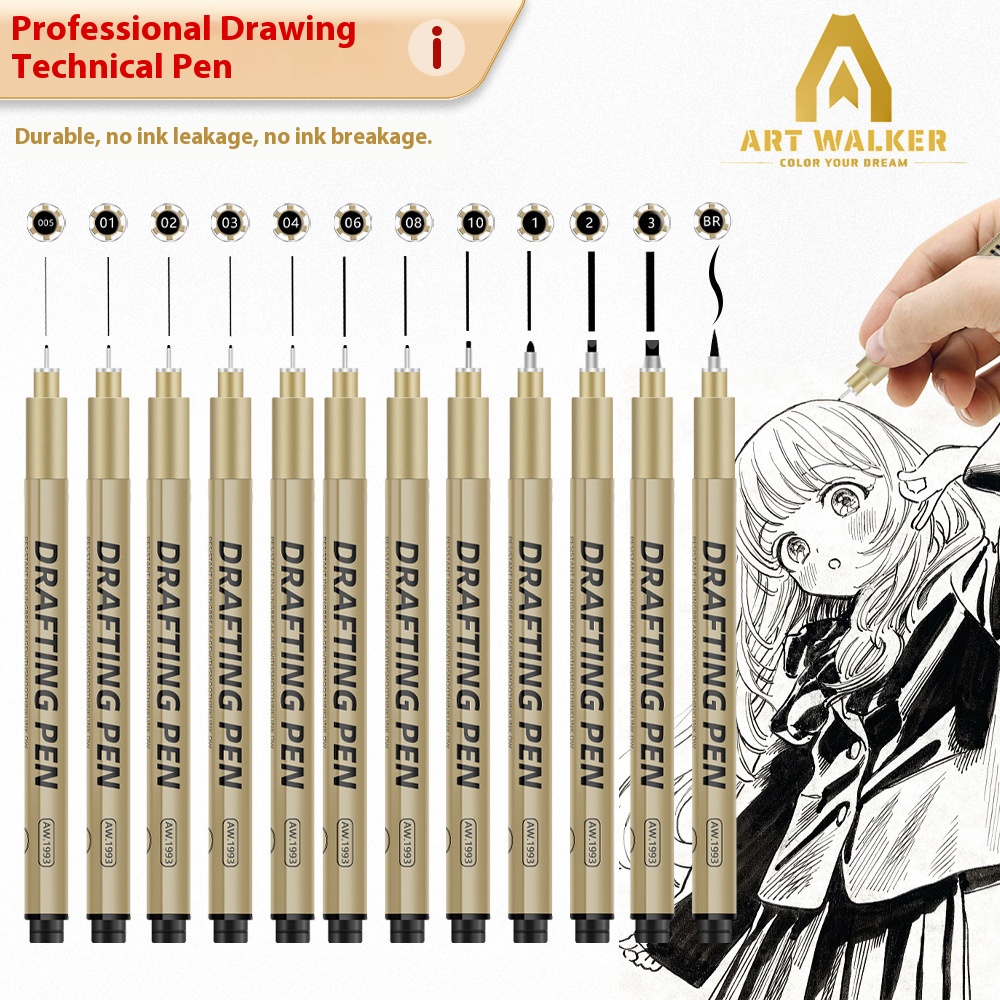 1/6/9/12 Pcs Manga Black Finel - đánh giá và giá Copic Marker Sketch